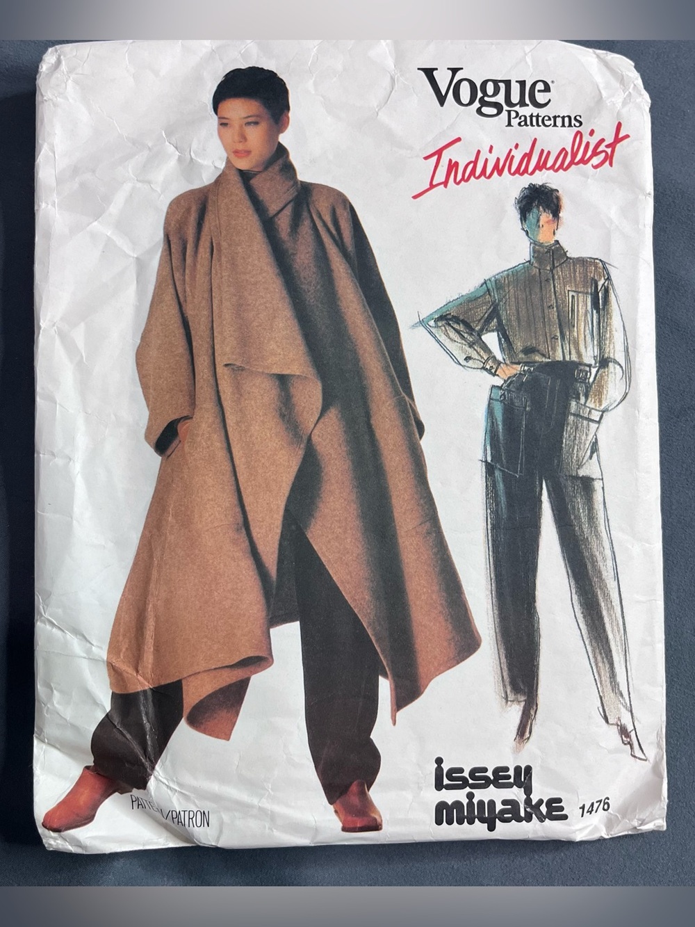 Vogue 1476 Issey Miyake Sewing Pattern CUT Designer Size 14 Coat Shirt Pants